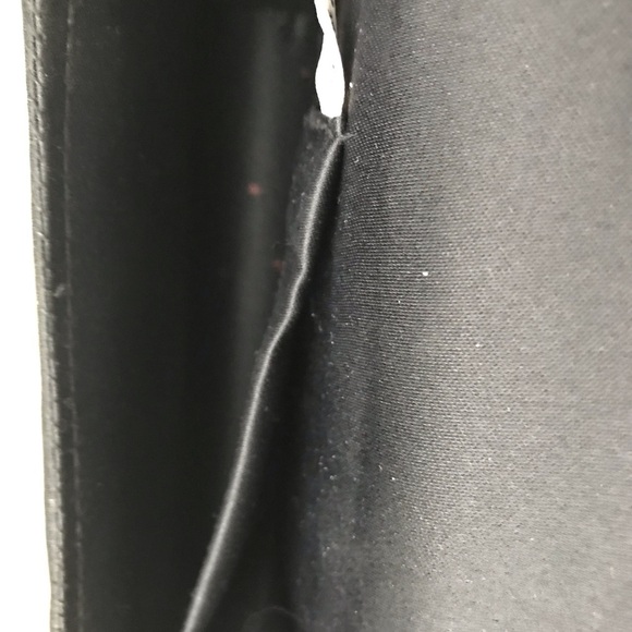 Vintage La Regale Black Satin Evening Bag - Picture 3 of 4